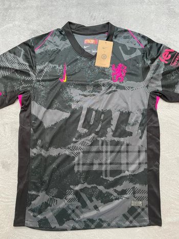Maillot concept foot Chelsea noir édition Lion Urbain taille M