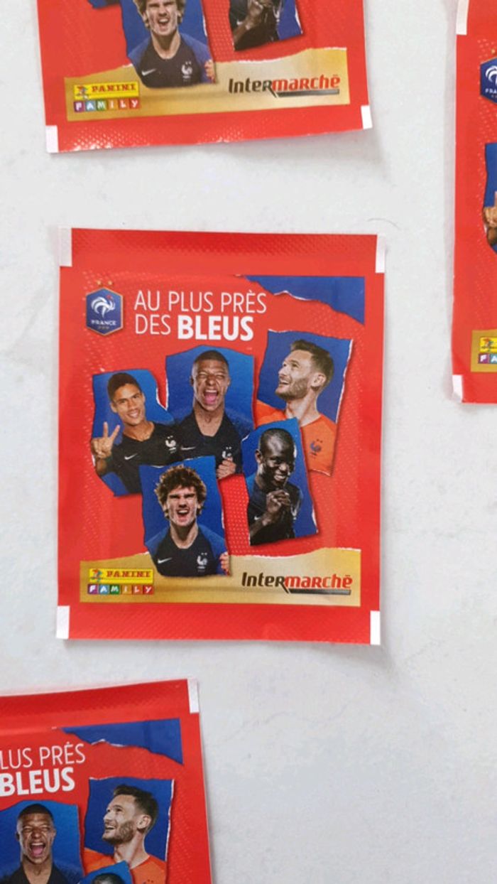 Lot de 7 paquets panini FFF neuf - photo numéro 2