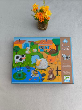 Puzzle tactile La ferme Djeco