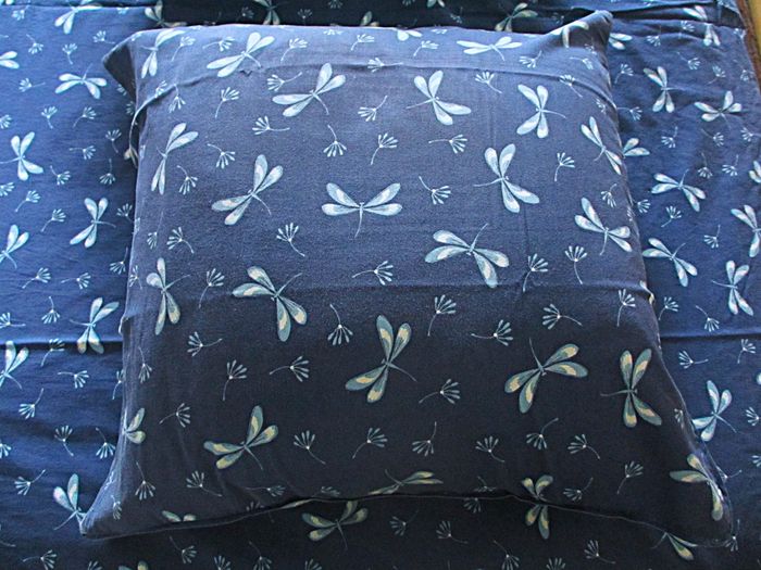 Parure de lit motifs végétal et libellule Françoise Saget - Housse de couette 200 x 200 - photo numéro 3