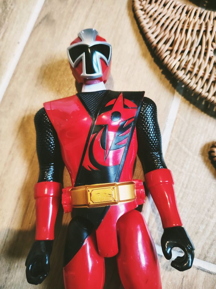 🙅 Power rangers ninja steel grande figurine de 30cm du ranger rouge - photo numéro 2