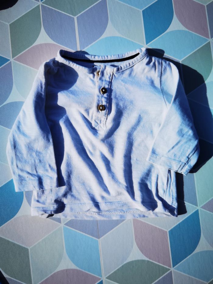 D1221 - Tee-shirt garçon 3 mois - photo numéro 2