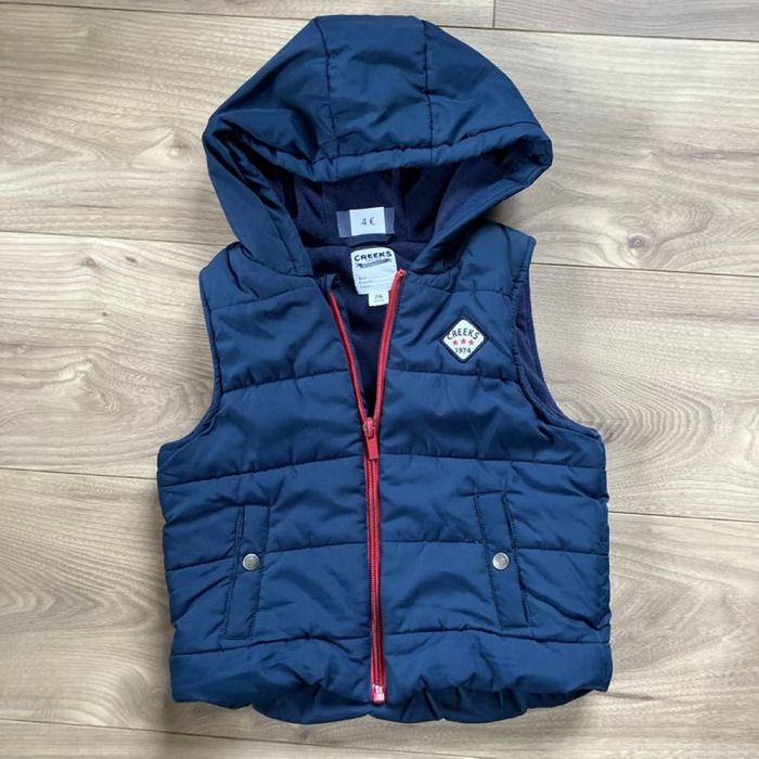 Doudoune sans manche creeks capuche 2 ans - photo numéro 2