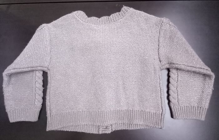Gilet gris argenté - photo numéro 4