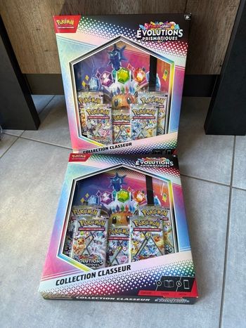 2 Coffret Classeur Pokémon Évolutions Prismatiques écarlate et violet EV8.5 FR Neuf Scellé