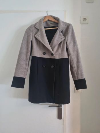 Manteau bicolore