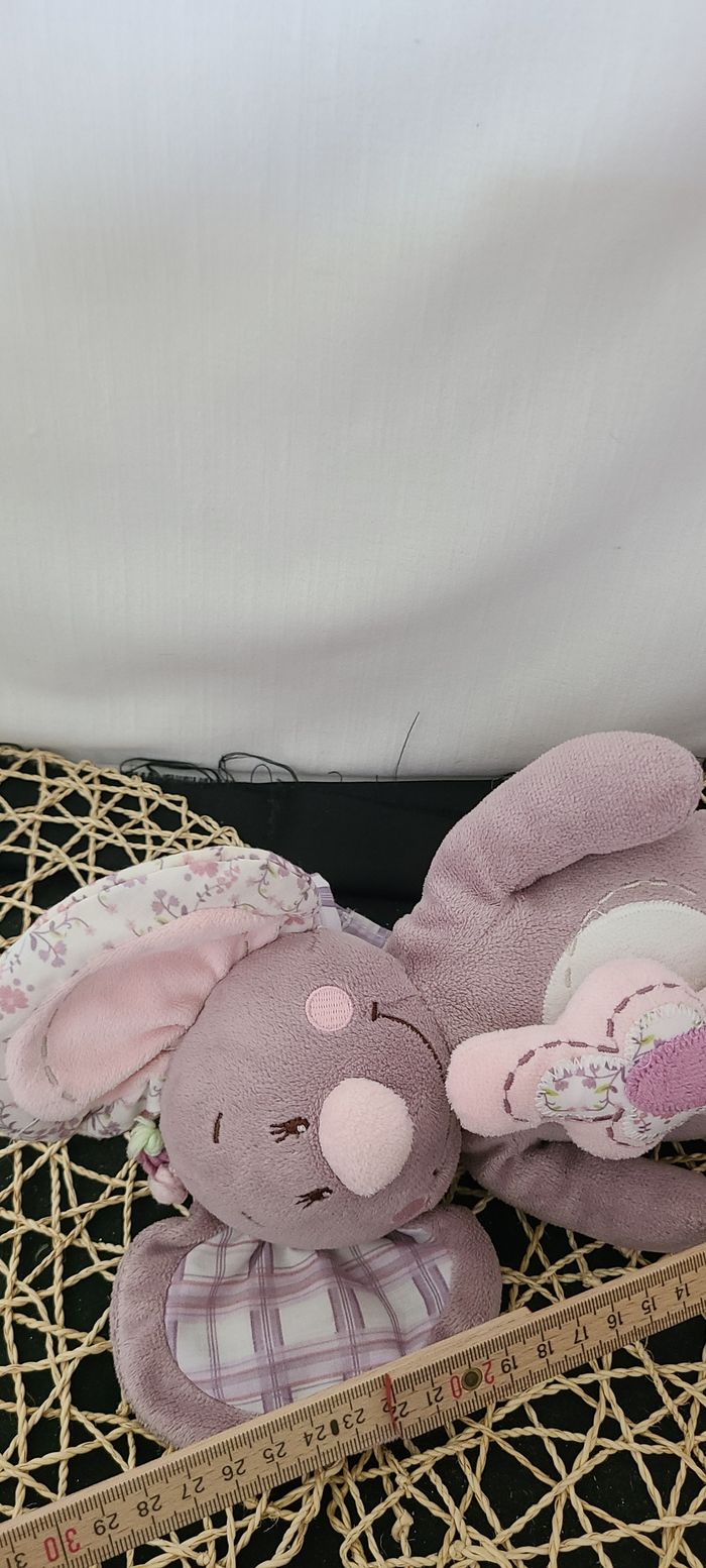 doudou souris noukie's musicale peluche souris nina parme 29 cm - photo numéro 3