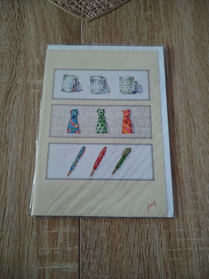 Carte postale Yvon Messager du bonheur