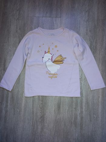 tee shirt rose licorne orchestra taille 3 ans