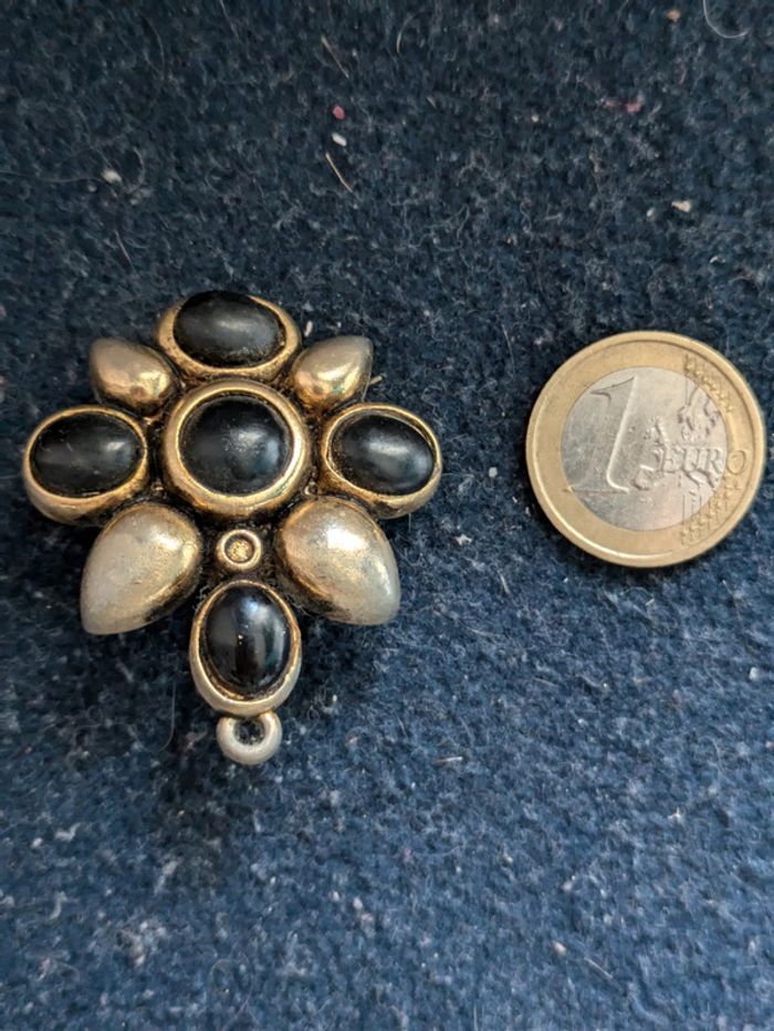 Boucles d'oreilles fleurs a clips - photo numéro 2