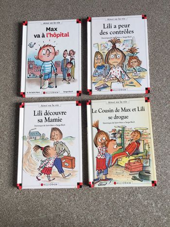 4 Livres Lili et Max Comme Neufs