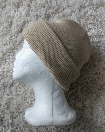 Bonnet beige milano en 100% laine, taille unique