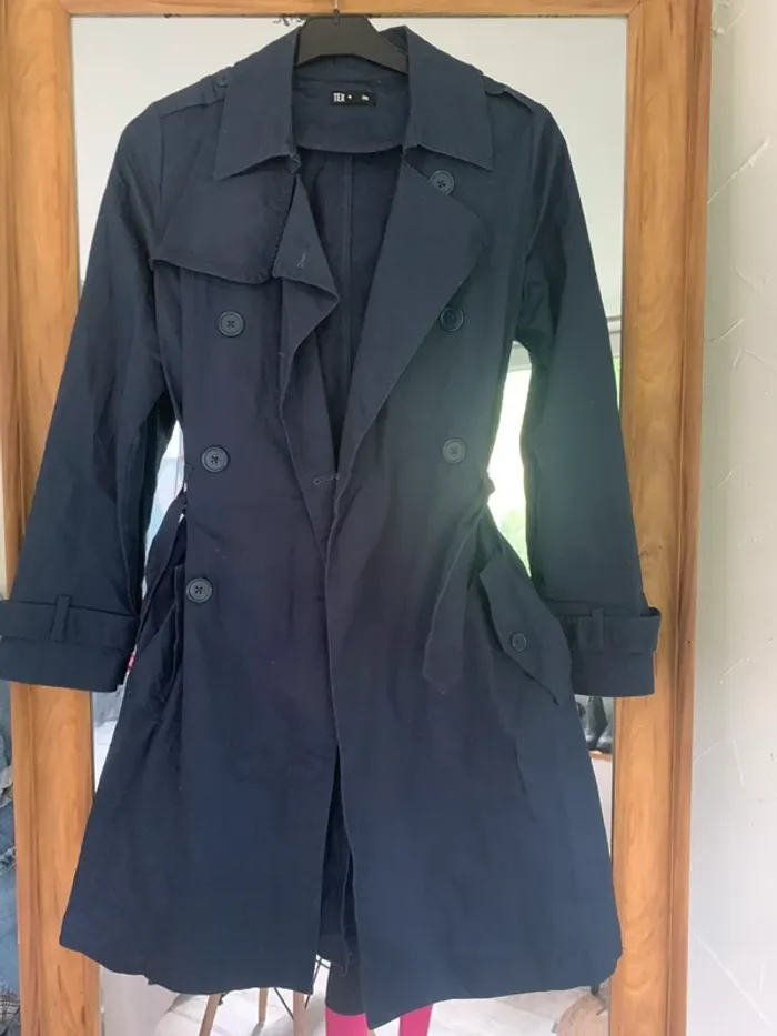 Trench coat Tex  bleu marine taille 36