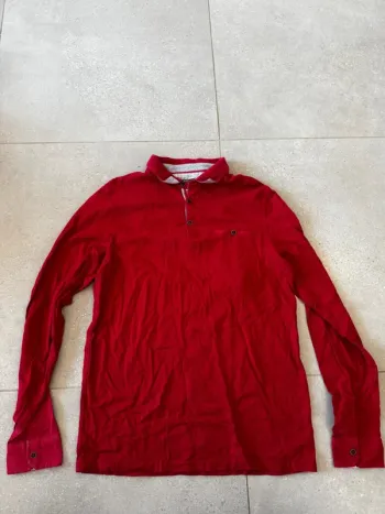 T-shirt à manches longues rouge Devred, taille L, très bon état