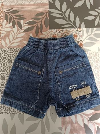 Short jean garçon 3mois