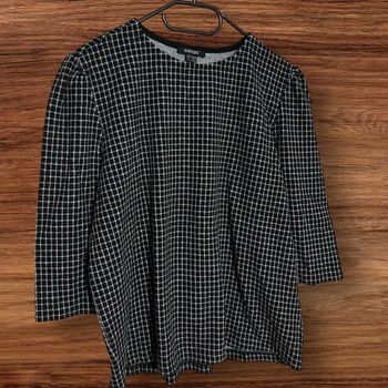 Haut manches longues à carreaux, gris, Esmara - 38/M