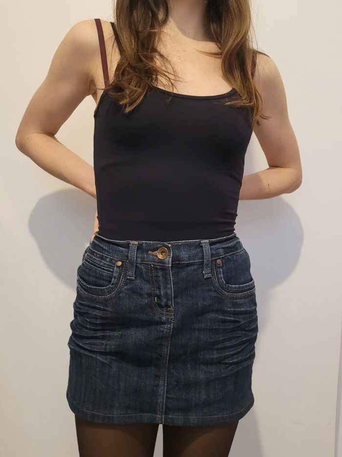 Jupe courte en jean