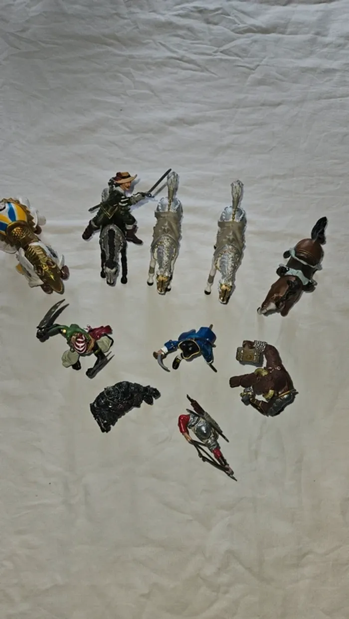 Lot chevaliers & chevaux Papo - figurines médiévales de collection - photo numéro 6