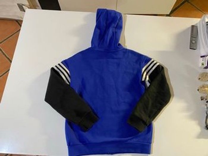 Veste noir et bleu marine adidas taille 10 ans enfants - photo numéro 2