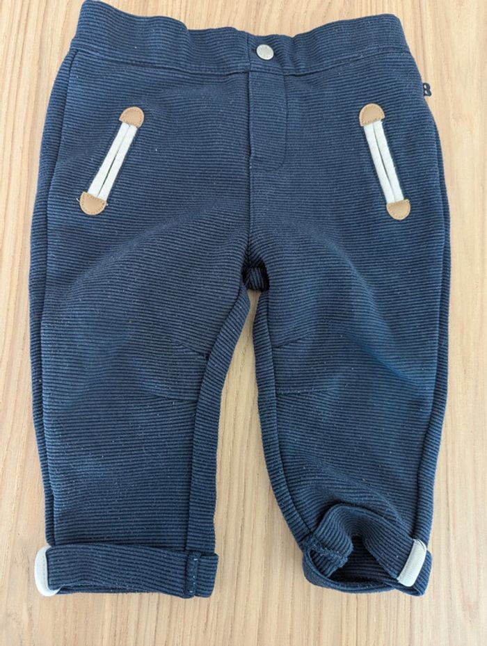 Pantalon bleu, 12 mois Okaïdi