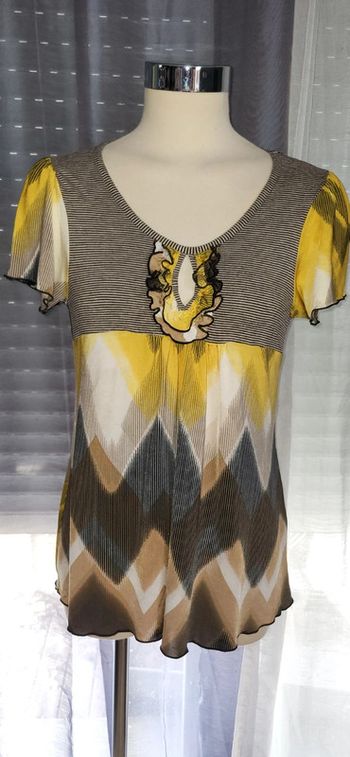 Tee-shirt original à motifs géométriques – taille 36/38