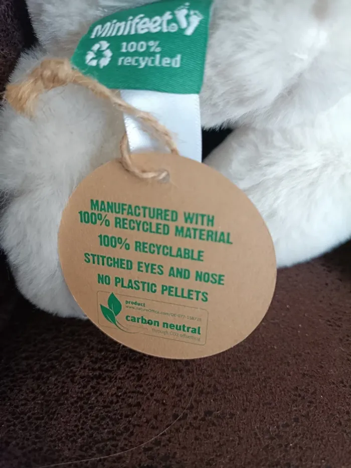 Peluche lapin 100% en matière recyclé - photo numéro 6