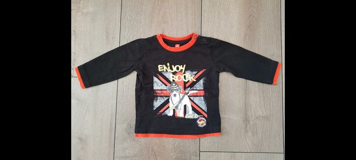 Lot de 4 tee-shirts manches longues garçon 6 mois - photo numéro 2