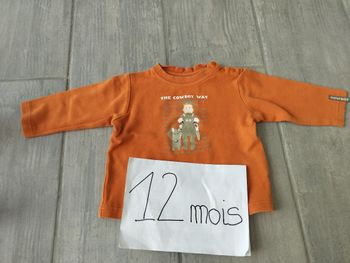 Lot n°298 T-shirt manches longues Tricky Tracks 12 mois