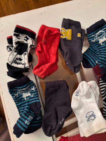 Lot de 9 paires de chaussettes - taille 15/18