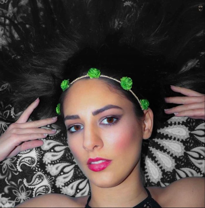 Couronne florale verte - photo numéro 2