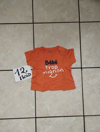 Tee shirt 12 mois
