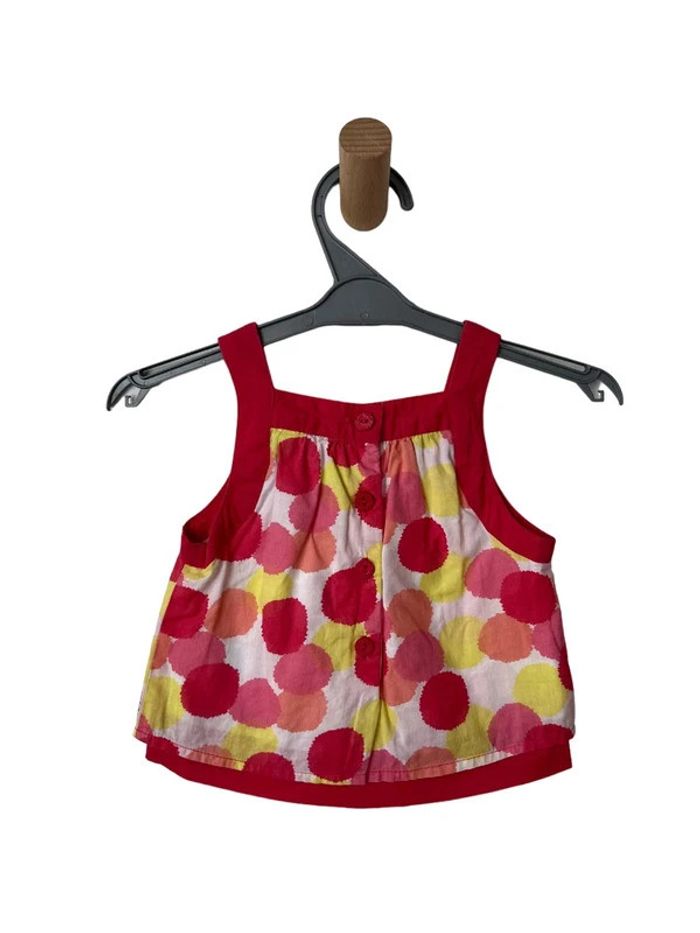 Blouse / Top à bretelles multicolore - Cadet Rousselle 6 mois - photo numéro 3