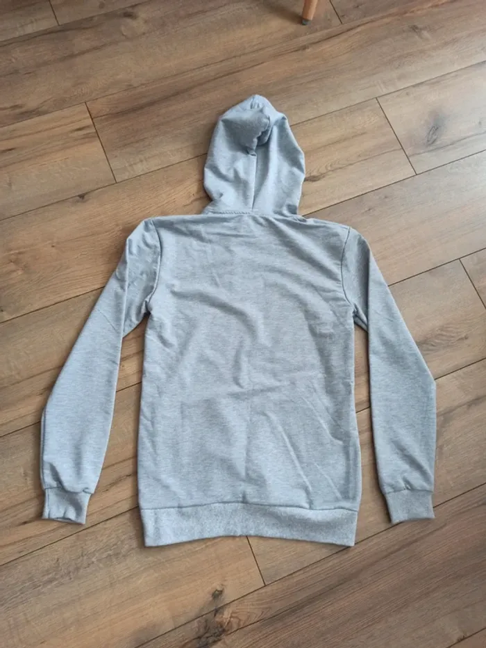 Sweat à capuche homme manches longues gris XS - photo numéro 5