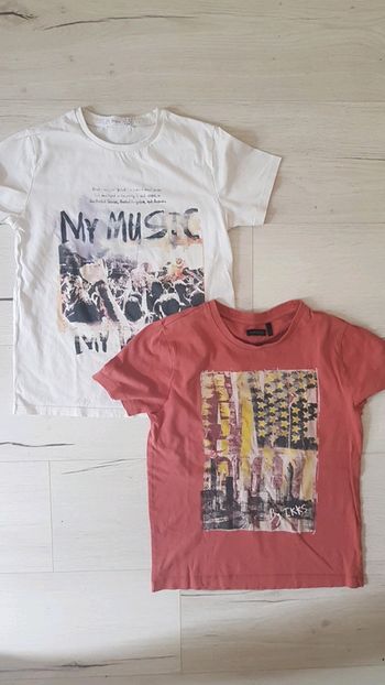 Lot de 2 tee shirts garçon 8ans ikks lefties
