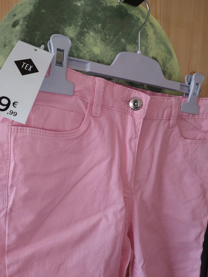 Pantacourt rose clair Tex - photo numéro 6