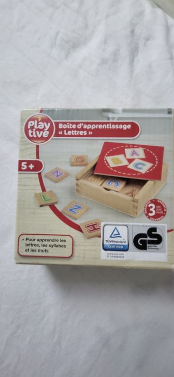 Boite d apprentissage lettres