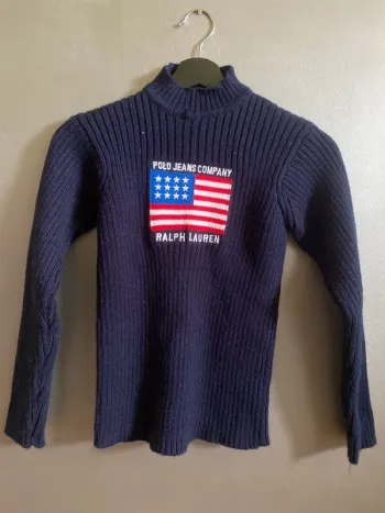 Pull Ralph Lauren Flag Brodé