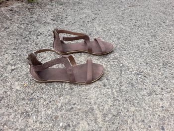 Sandales marron dore