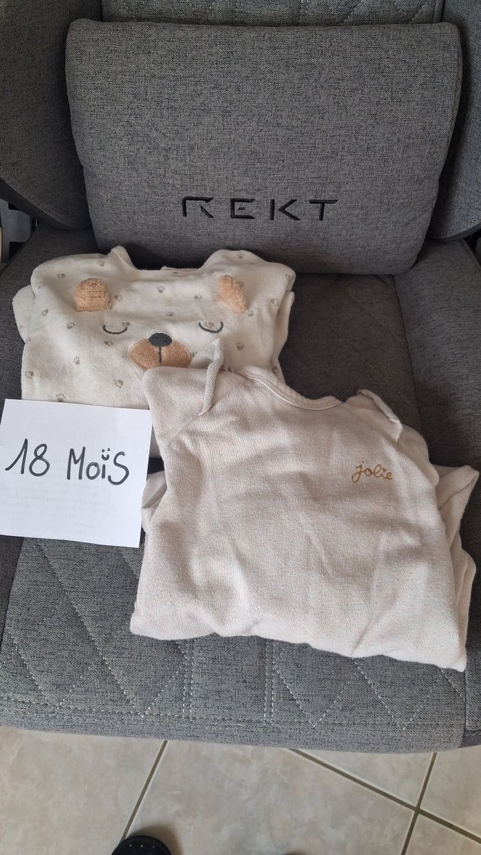Lot pyjamas 18 mois 2