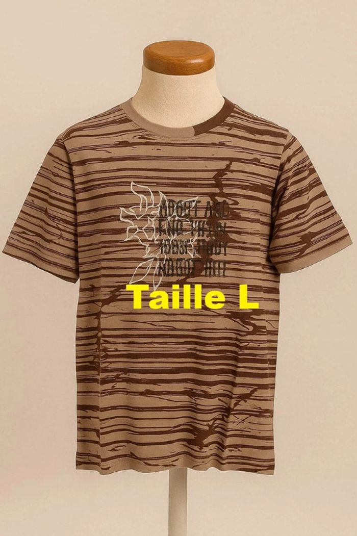 Tee shirt manche courte marron beige O'Neill Taille L