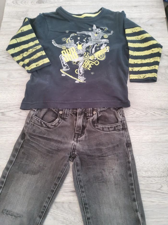 Ensemble Pantalon  t-shirt manches longues  3 ans - photo numéro 2