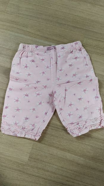 Pantacourt rose coton