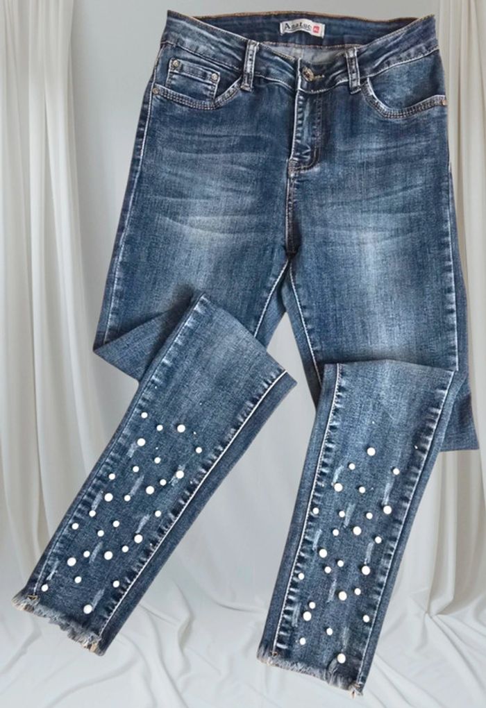 Jean skinny perles - photo numéro 3