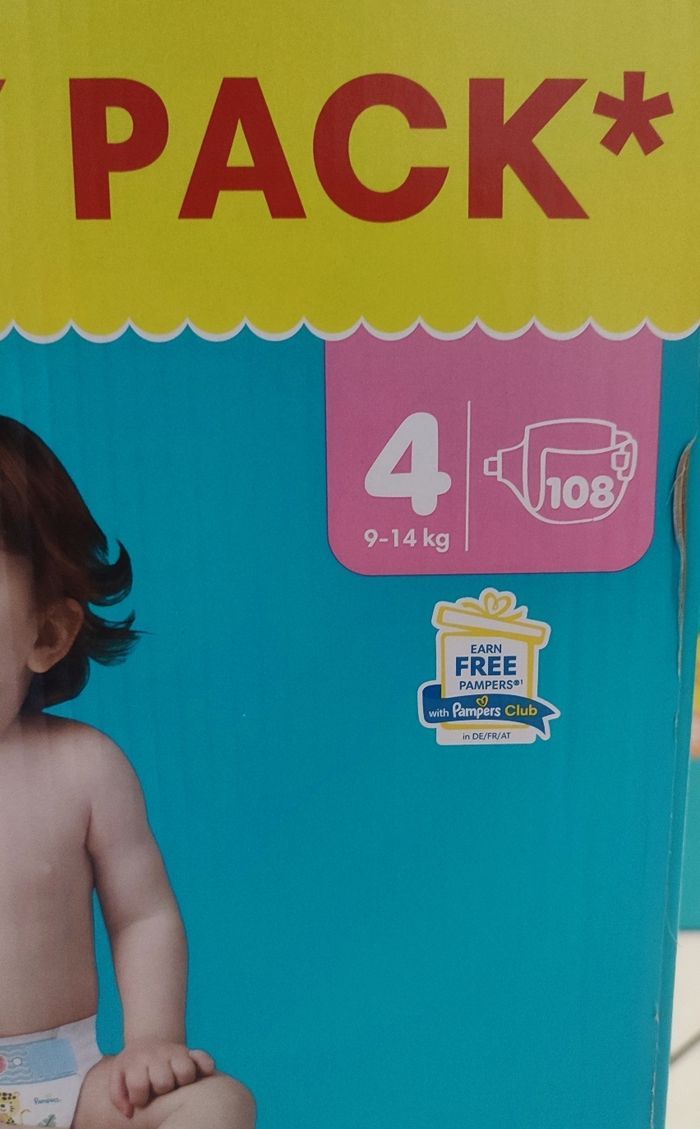 Couches Pampers Baby dry Taille 4 - photo numéro 2
