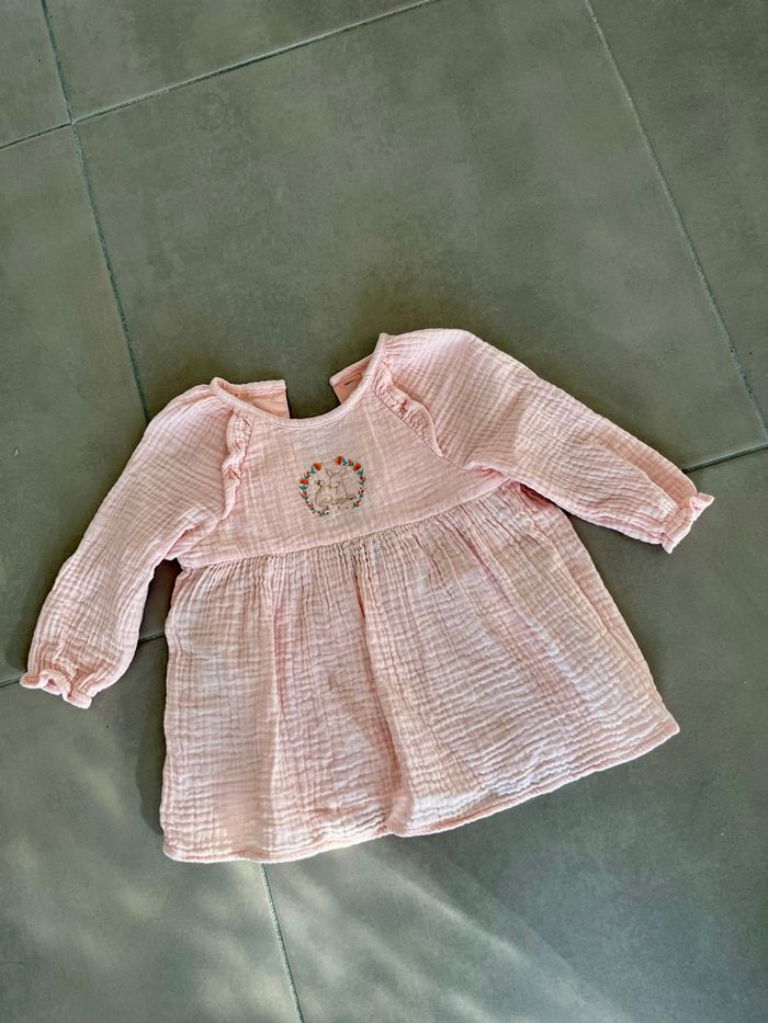 Robe rose 9 mois