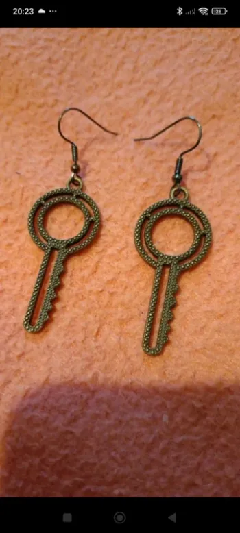 Boucles d'oreilles clef