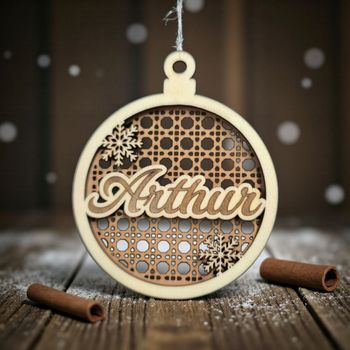 Boule de Noël en bois