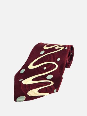 Cravate rouge bordeaux à motif Hugo Boss