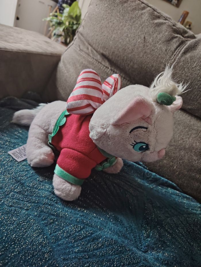 Peluche aristochat Noël - photo numéro 2