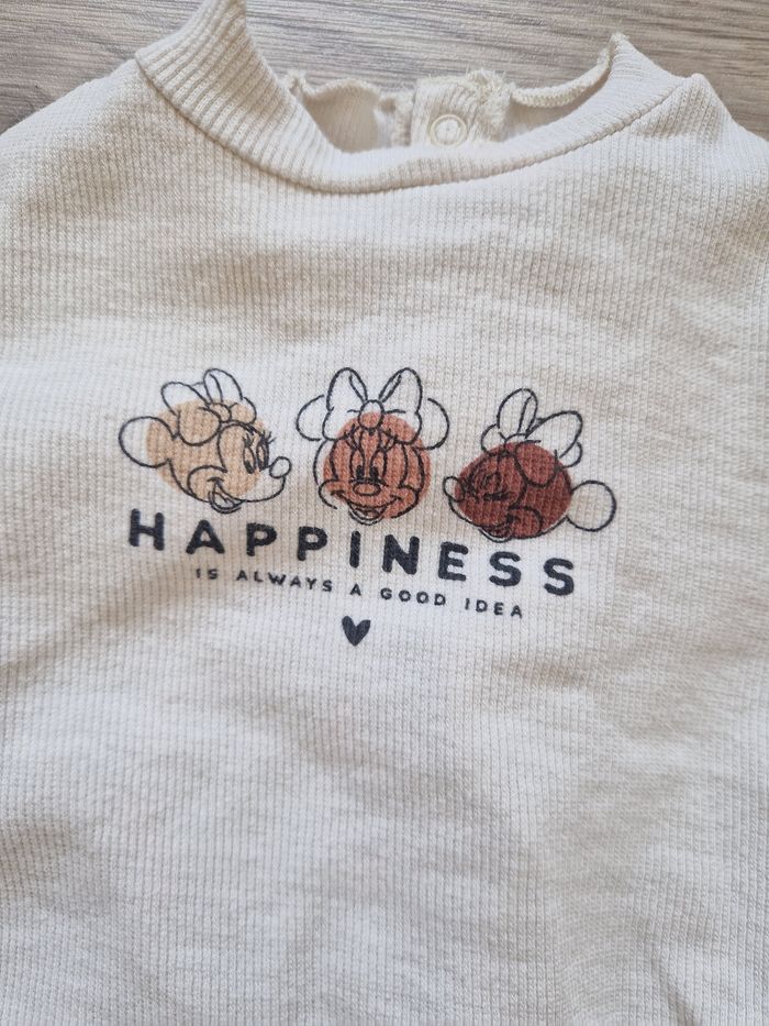 Lot de 2 t-shirts bébé col montant Disney 6 mois - photo numéro 3